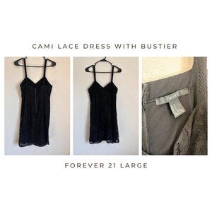  NWOT All Lace Black Bustier style dress 
